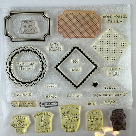 My Acrylix Summer Tasty Treats Stamps d1427 - Picture 1 of 2